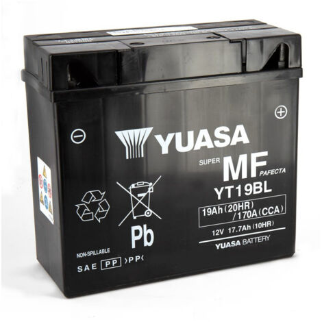 BATTERIE DE REMPLACEMENT YUASA SLA AGM YT19BL-BS 12V
