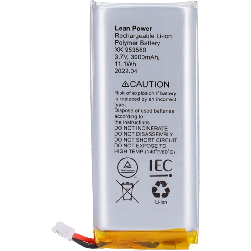 Batterie de secours - Hub 2 (4G) et Hub 2 Plus - Connecteur de câble à 3 broches - Installation facile