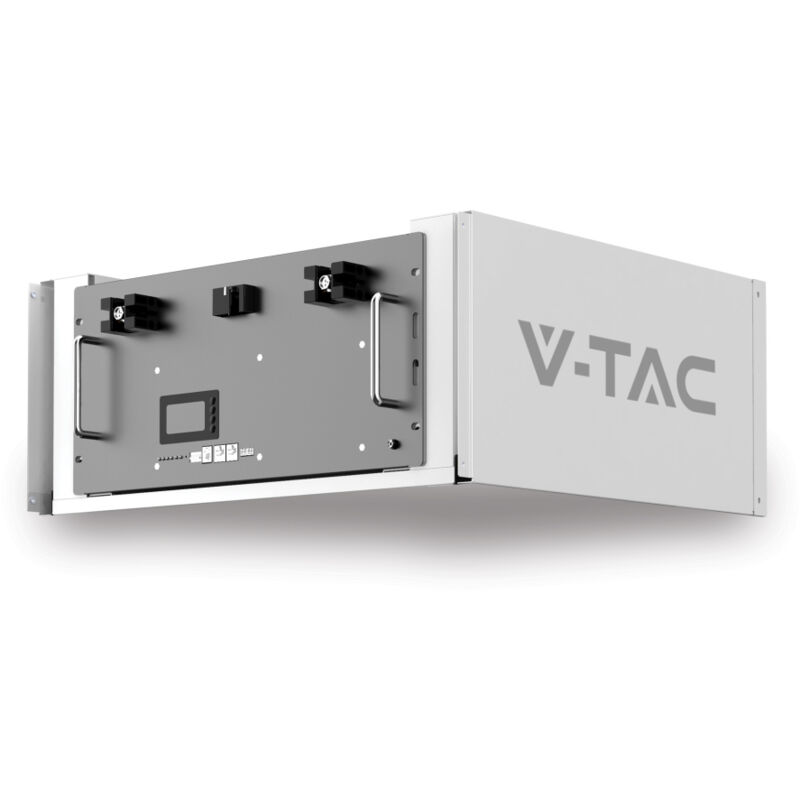 Batterie de stockage au lithium en rack V-TAC 9,6 kWh BMS intégré pour onduleurs photovoltaïques (48 V 200 Ah) VERSION RACK INCLUSE -11523-R