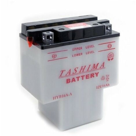 Batterie de voiture 12V 60Ah – Technologie AGM – Tension 12V – Longueur 242mm – Hauteur 190mm – Intensité courant 600A – Tashima - HYB16AAB
