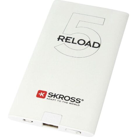 Batterie de voyage 5000 mAh USB Blanc RELOAD 5