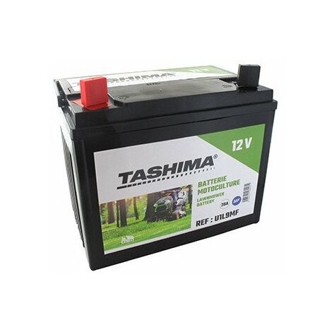 Batterie décharge lente 12V 28Ah – Chargée sans entretien – Dimensions 195x130x185mm – Positif à gauche