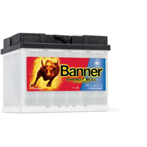 Batterie décharge lente 95501 12V 60Ah – Plomb Calcium pour énergie solaire et nautisme – Applications stationnaires et camping-car – Banner