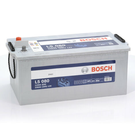 Batterie décharge lente Bosch L5080 12v 230ah 0092L50800