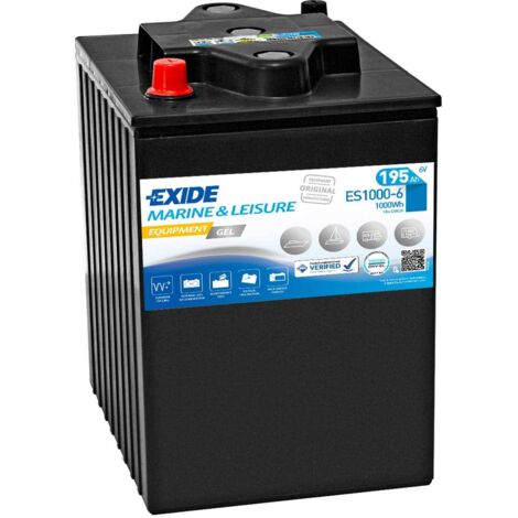 Batterie décharge lente Exide Gel ES1000-6 6v 195ah