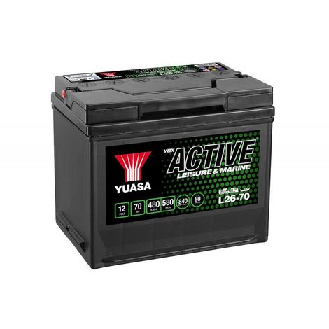 Batterie décharge lente Yuasa L26-70 Leisure 12v 70ah