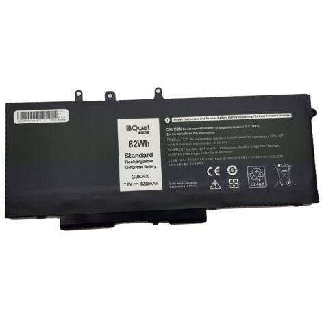 Batterie Dell 5280 5290 5480 5490 5491 5580 5590 GJKNX 7,6 V 62 Wh 8 200 mAh