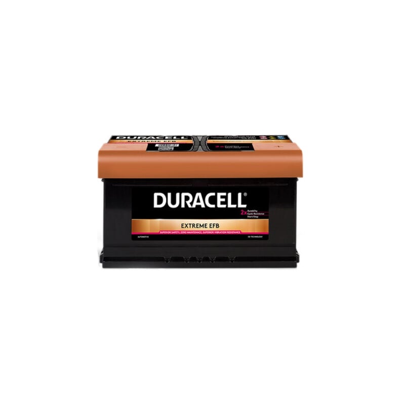 Duracell - Batterie DA65 efb 12v 75ah 700A L3D X3D