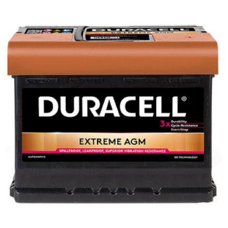 Batterie Duracell DE60 AGM 12v 60ah 640A L2D X2D