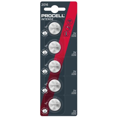 Batterie Duracell Industrial Procell Intense CR2016 Energia Affidabile