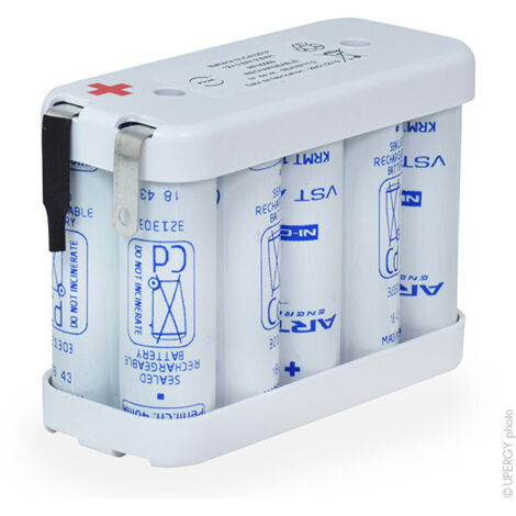 batterie - eclairage secours - 10 x aa vt 10s1p - 12 volts - 800mah - enix energies mfn0059