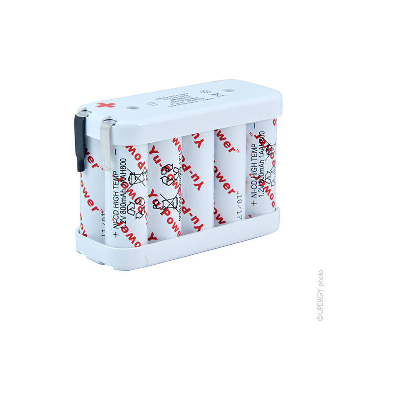 NX - Batterie eclairage secours 10x aa ht 10S1P 12V 800mAh Cosse à souder