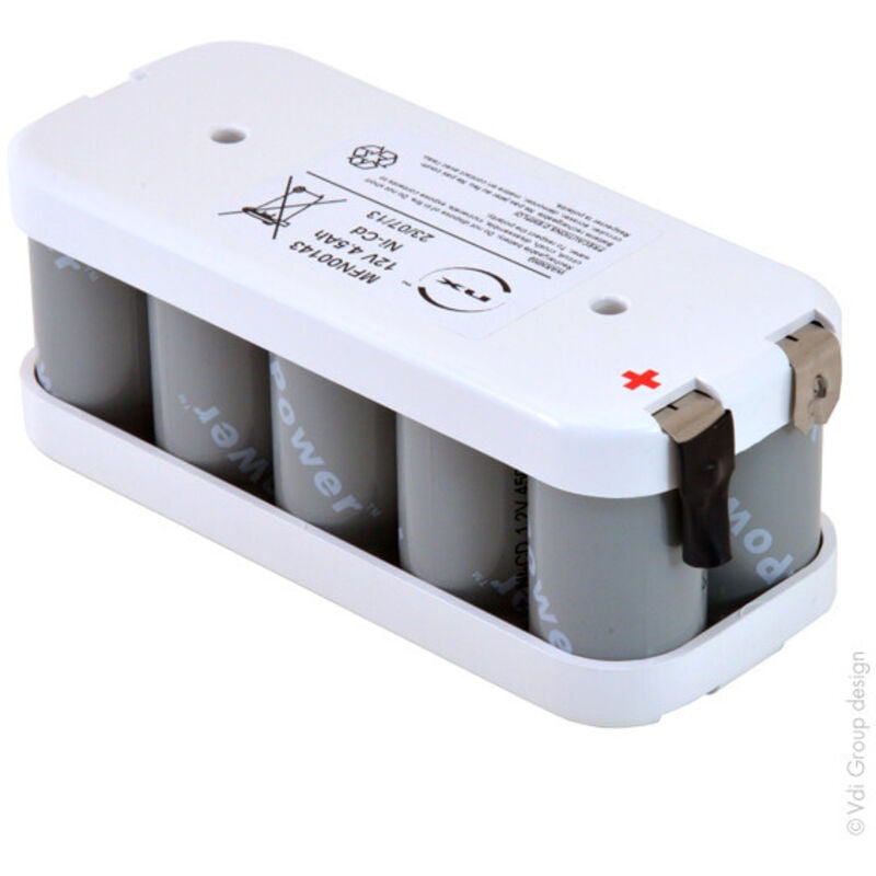 NX - Batterie eclairage secours 10x d ht 10S1P ST2 12V 4.5Ah Cosse