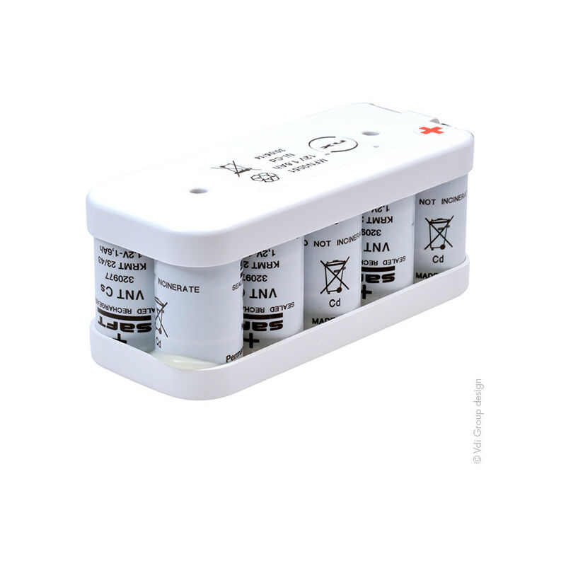 NX - Batterie eclairage secours 10x SC VNT 10S1P ST2 12V 1.6Ah T2