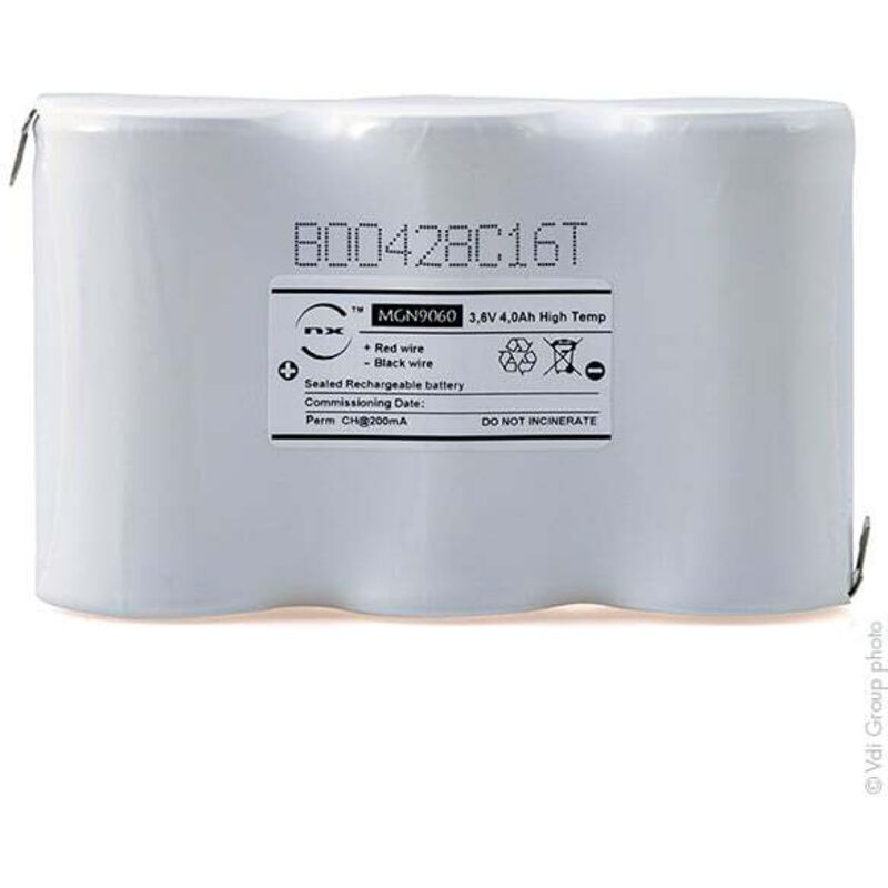 NX - Batterie eclairage secours 3xD ST1 Faston 4.8mm 3.6V 4Ah