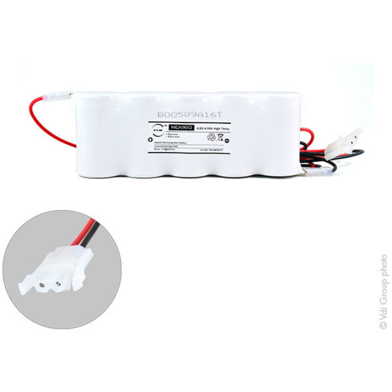 NX - Batterie eclairage secours 5xD ST1 + amp 6V 4Ah