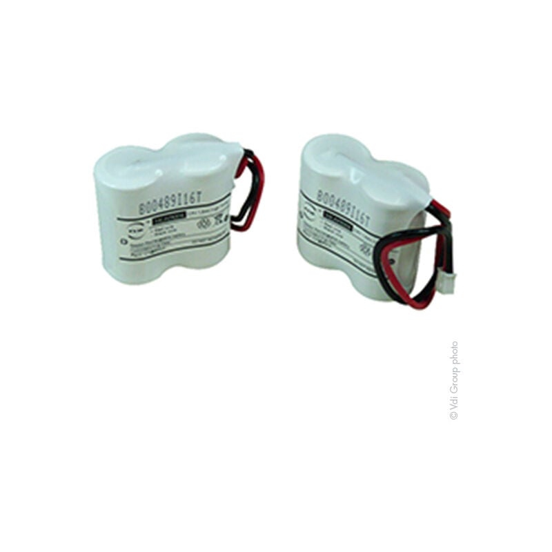 NX - Batterie eclairage secours lot de 2 batteries : 2x sc ST1 2.4V 1.6Ah jst