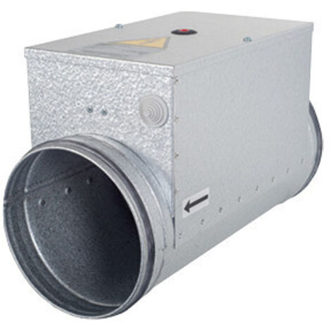 Batterie électrique circulaire de conduits autorégulée avec reglage de la consigne sur la batterie tri 400V D400m NATHER 556989