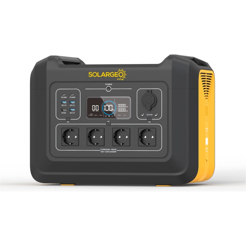 Vente-unique - Batterie électrique portable - Capacité 2232 Wh - 2400 w - elecfull