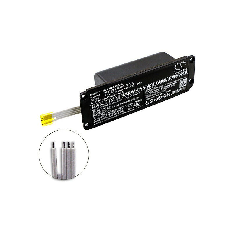 Batterie enceinte bluetooth pour Bose Soundlink Mini 2 7.4V 3400mAh - NX