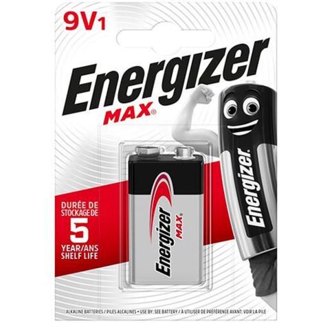 BATTERIE ENERGIZER ALKALINE """9V MAX""" (BL.1PZ) TRANSISTOR 1604