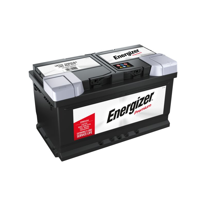 Energizer - Batterie premium EM80LB4 12 v 80 ah 740 amps en