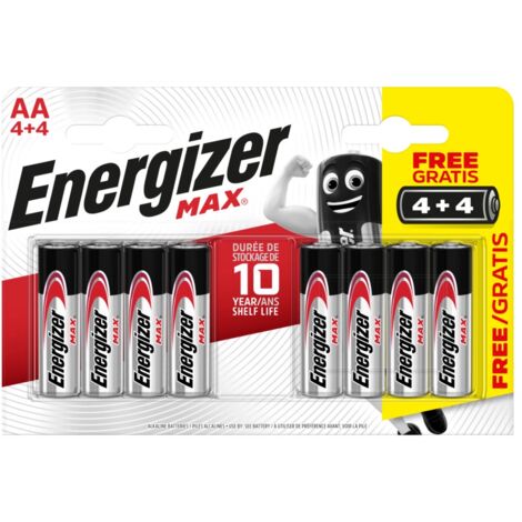 batterie energizer "stilo ultra aa", 4+4
