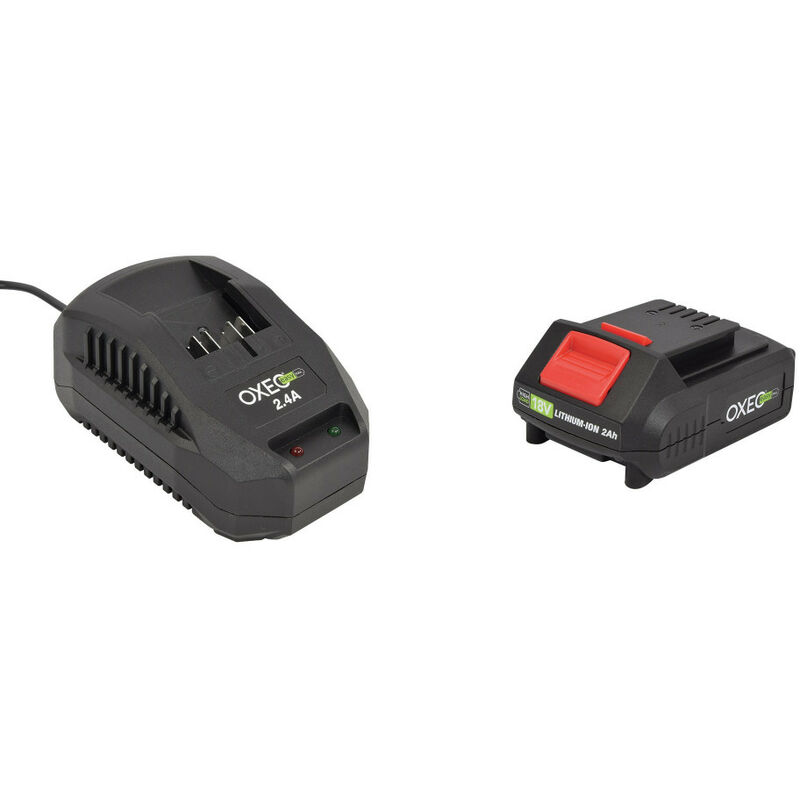 Batterie et chargeur rapide batterie 18V Easy Full - 2.4A - Compatible avec les outils Jardinage Bricolage sans fil Easy Full