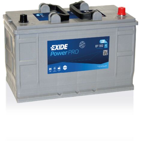 BATTERIE EXIDE CV RANGE D02 12V 120AH 870A 349X175X235 +D EF1202