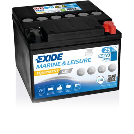 BATTERIE EXIDE EQUIPMENT GEL - SUPERIOR P24 12V 25AH 166X175X125 +D ES290