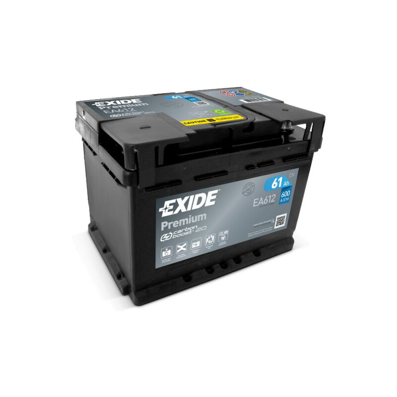Batterie Exide Premium EA612 12v 60AH 600A LB2D