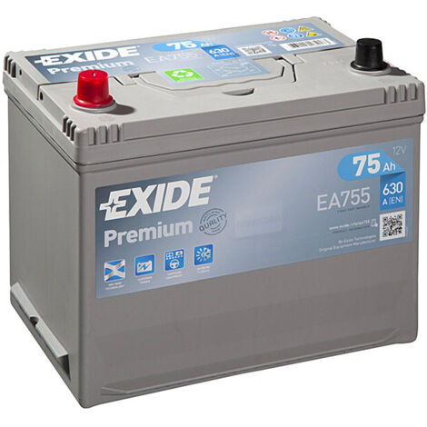 Batterie Exide Premium EA755 12v 75AH 630A D26G