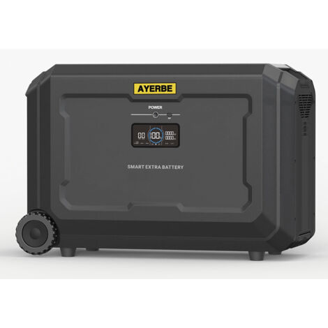 Batterie Externe Ayerbe 5040 Wh LiFePO4 Compatible avec Station AY-5040, 5040 W Max, Entrée/Sortie DC 48 V, +3500 Cycles, pour Usage Professionnel et Autonomie Énergétique