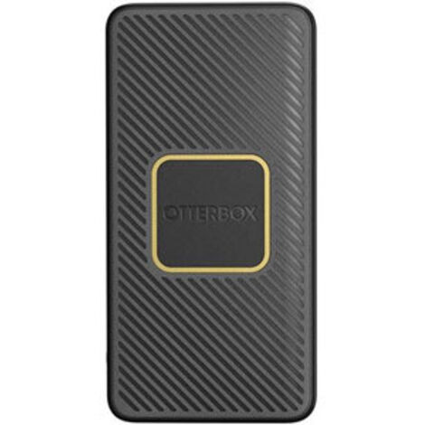 Batterie externe sans fil Otterbox 10K, ports USB-A et USB-C, 18 W, noire