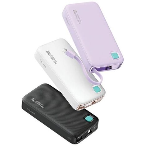 Batterie externe USAMS 10 000 mAh USB-C Power Delivery 20 W Blanc