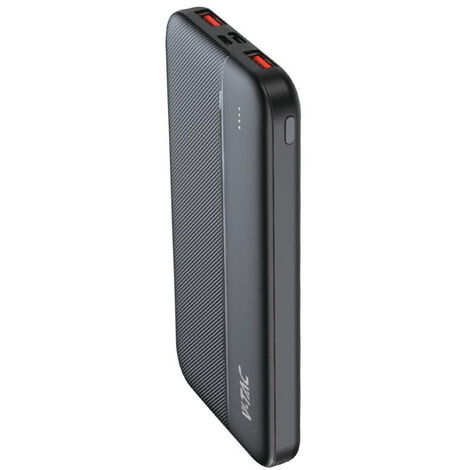 Batterie externe V-TAC 10 000 mAh, charge rapide PD 22,5 W, USB-A, USB Type-C, Micro USB, blanc