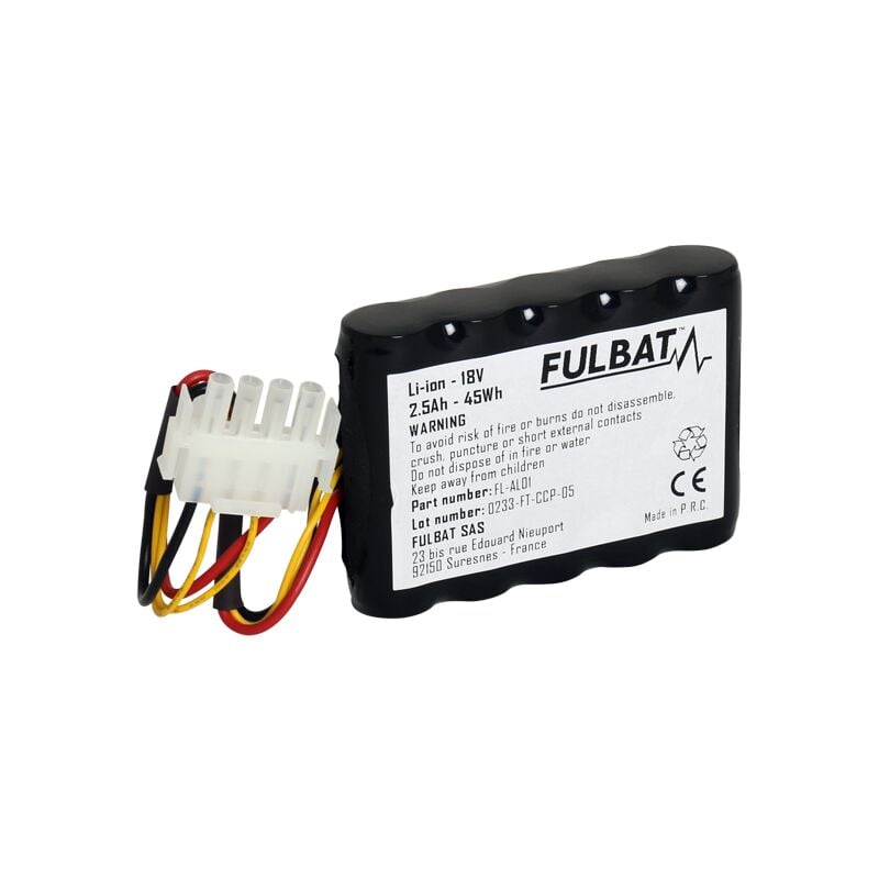 Batterie FL-AL01 Li-ion Fulbat 18V, 2.5 Ah, 45 Wh
