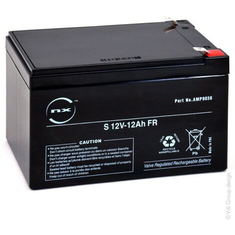 Batterie FULBAT AGM plomb Etanche FP12-12 (T2) 12 volts 12 Amps