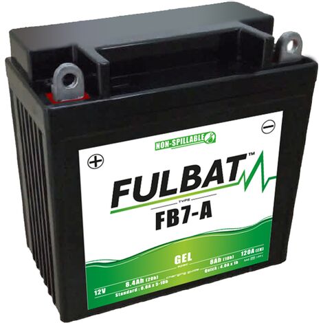 Batterie Fulbat GEL SLA FB7-A GEL 12V 8AH 100 AMPS 135x75x133 + Gauche