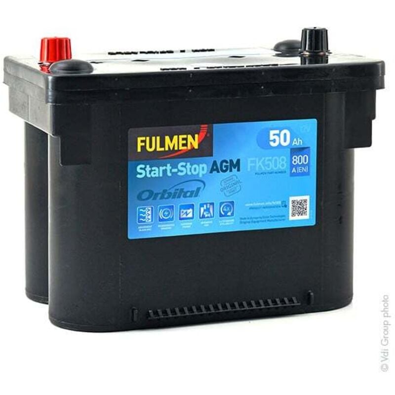 Fulmen - Batterie voiture Start-Stop agm FK508 12V 50Ah 800A