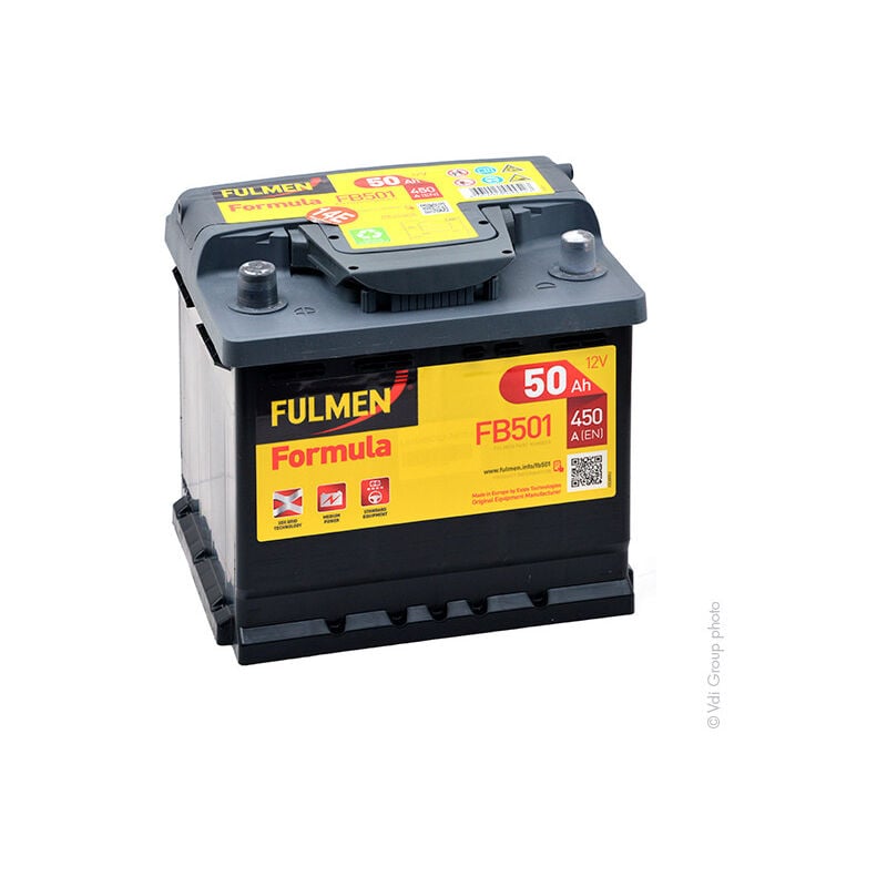 Fulmen - Batterie voiture Formula FB501 12V 50Ah 450A