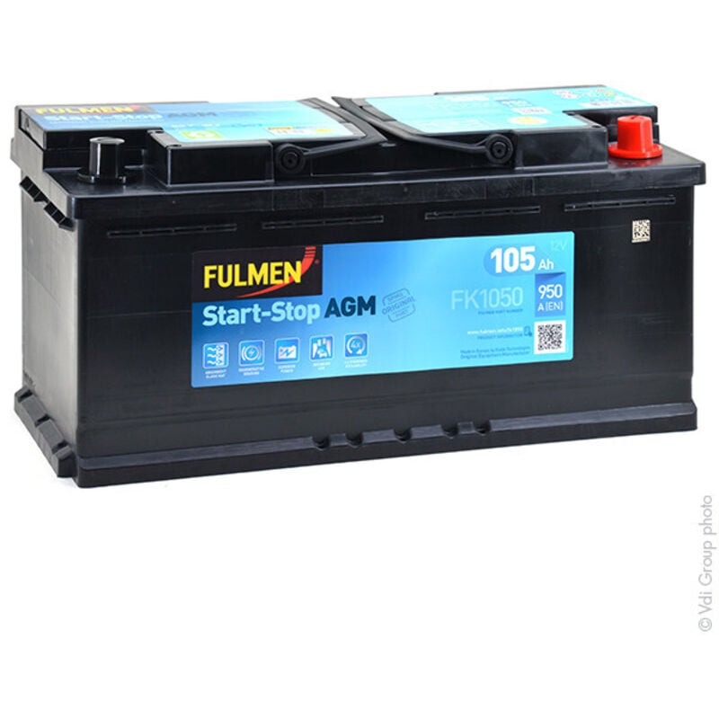 Fulmen - Batterie voiture Start-Stop agm EK1050 / FK1050 12V 105Ah 950A