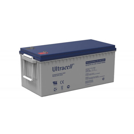 Batterie Gel 12V 275Ah – UCG27512 – Technologie sans entretien – Idéale pour systèmes d'énergie solaire et onduleurs – Ultracell