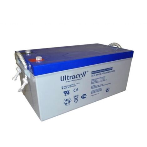 Batterie GEL - ULTRACELL - UCG250-12 - 250Ah - 12V - Étanche et sans entretien