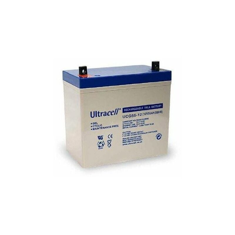 Batterie Gel - Ultracell UCG55-12 - 12v 55ah