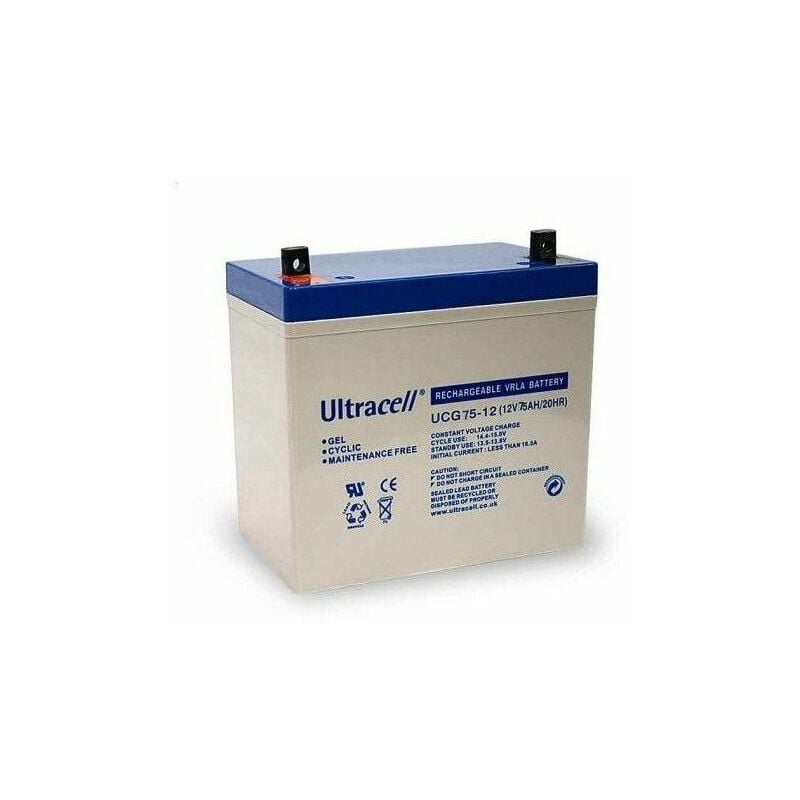 Batterie Gel - Ultracell UCG75-12 - 12v 75ah