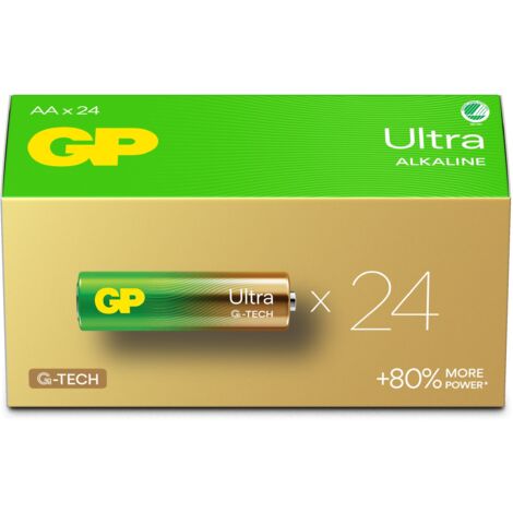 Batterie GP Super Alcaline Stilo AA: 15A/LR06 - Confezione da  24 batterie