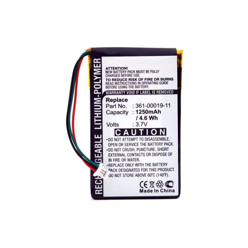 NX - Batterie GPS compatible Garmin 3.7V 1250mAh - 361-00019-11361-00019-40