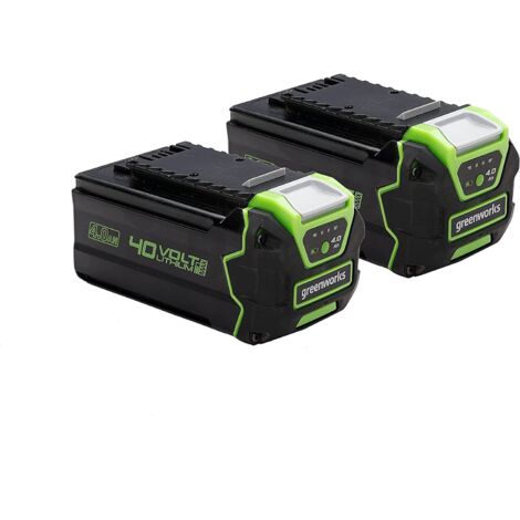 Batterie Greenworks G40BK4X 40 V 4 0 Ah Li-ion 2 unités