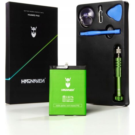 Batterie Hagnaven d'origine pour Huawei P40 - 3900 mAh + kit d'outils